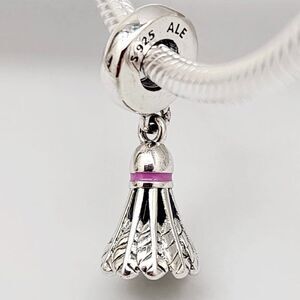 Pandora Badminton Birdie Dangle Charm Pandora Sport Bracelets